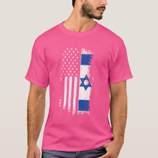 Israeli American Flag - Pride Israel USA T-Shirt