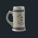 Israeli Angel Hanukkah Flag Personalized Beer Stein<br><div class="desc">Personalized beer stein to help you celebrate Hanukkah with this angel dressed in the Flag of Israel. Add your name, or the name of someone else, if giving as a gift, to personalize. Add a year and holiday, too. Designed to augment your Hanukkah decor this holiday season. Design shows on...</div>