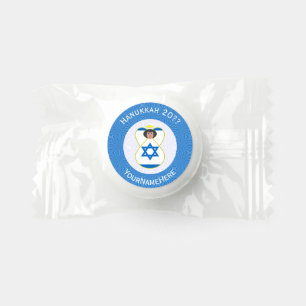 Israeli Angel Hanukkah Flag Personalized Life Saver® Mints