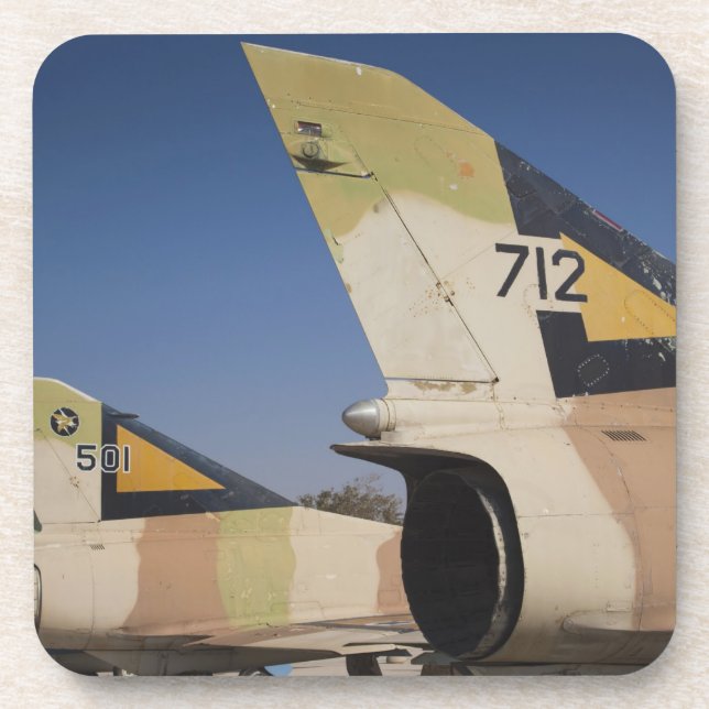 Israeli-built Kfir fighter Drink Coaster (Front)