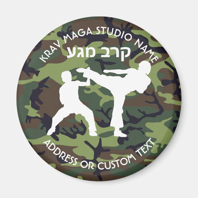 Israeli Combat System Krav Maga Studio Owner Magnet (Front)