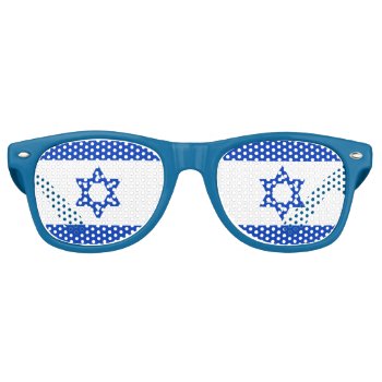 Israeli Flag Adult Party Shades by Azorean at Zazzle