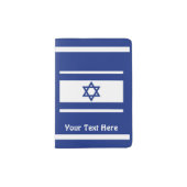 Israeli Flag And Map Passport Holder (Front)