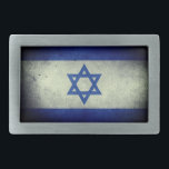 Israeli Flag Belt Buckle<br><div class="desc">Color: Pewter Wear your self-expression with this custom rectangular belt buckle. Printed in full, vibrant color and finished with a UV resistant and waterproof coating, your image will display beautifully against this burnished silver belt buckle for years to come. This belt buckle arrives in a black felt bag that is...</div>