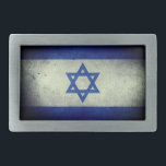 Israeli Flag Belt Buckle<br><div class="desc">Color: Pewter Wear your self-expression with this custom rectangular belt buckle. Printed in full, vibrant color and finished with a UV resistant and waterproof coating, your image will display beautifully against this burnished silver belt buckle for years to come. This belt buckle arrives in a black felt bag that is...</div>
