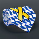 Israeli Flag Bring Them Home Free the Hostages Neck Tie<br><div class="desc">This neck tie shows your love for Israel featuring the Israeli flag and yellow ribbons symbolizing Bring Them Home for the Israeli hostages held in Gaza..</div>