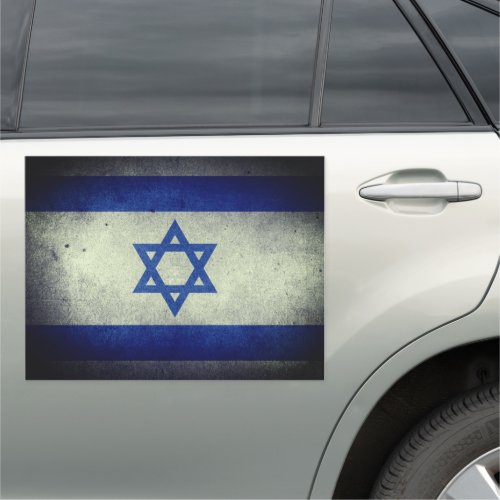 Israeli Flag Car Magnet