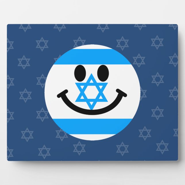 Israeli flag face plaque (Front)