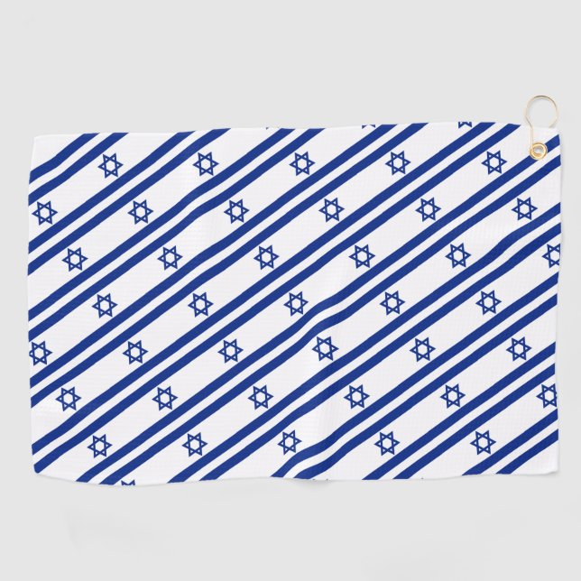 Israeli Flag Golf Towel (Horizontal)