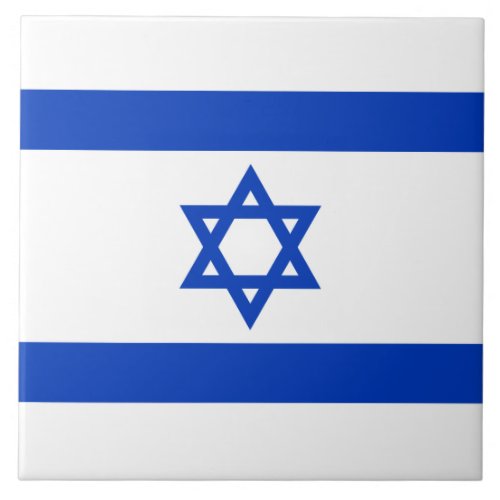 Israeli Flag Israel Ceramic Tile