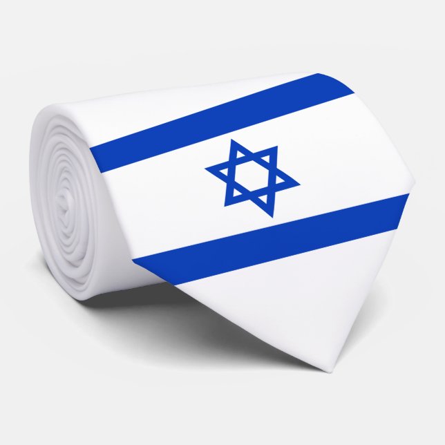 Israeli Flag (Israel) Neck Tie (Rolled)