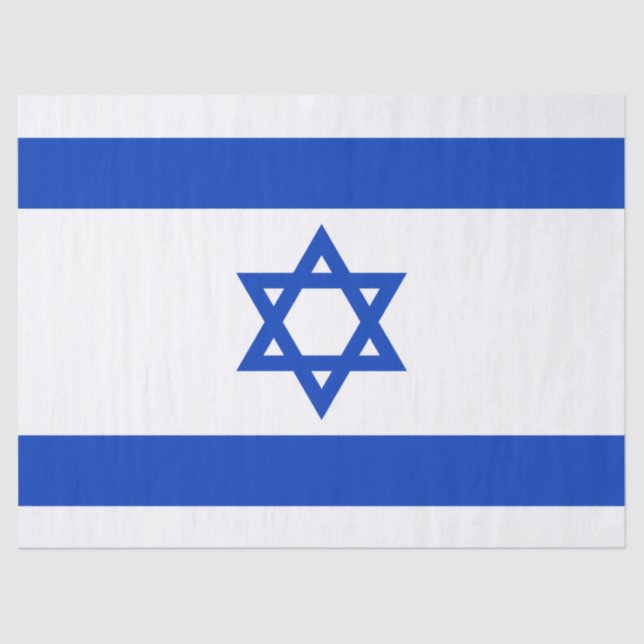 Israeli Flag (Israel) Tissue Paper (Front)