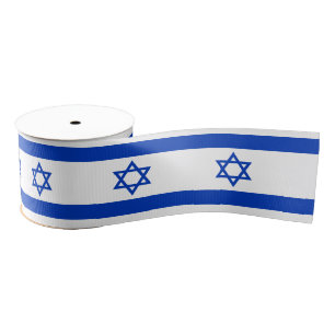 Israeli Flag & Israel travel, holiday/sports Grosgrain Ribbon
