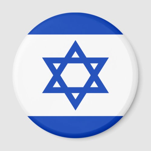 Israeli Flag Jewish Star Blue and White Magnet