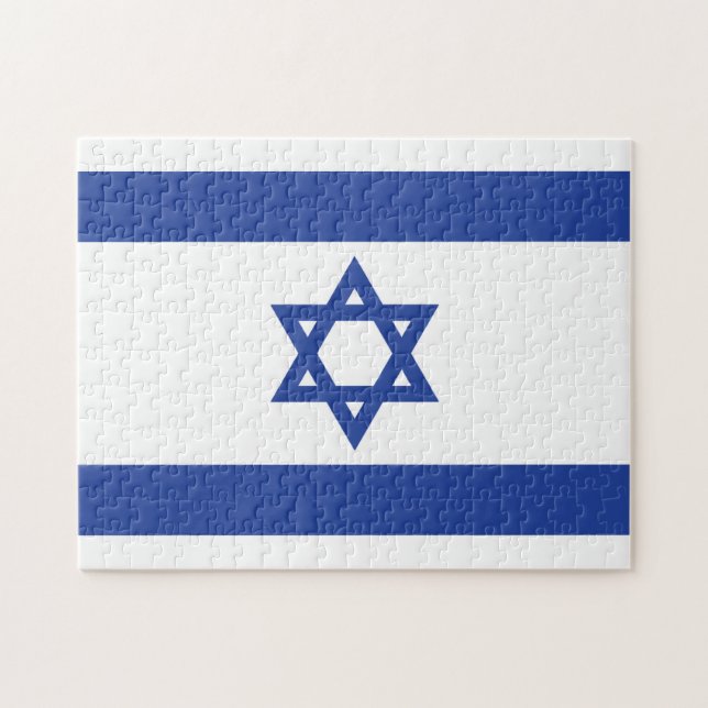 israeli Flag Jigsaw Puzzle (Horizontal)
