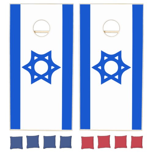Israeli Flag of Israel Cornhole Set