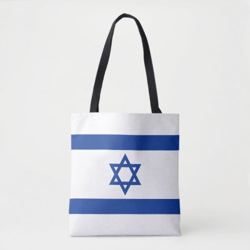 Israeli flag of Israel shopping tote bag
