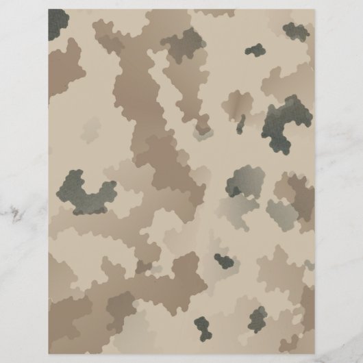 Israeli Flag On Desert Camo (Back)