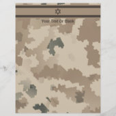 Israeli Flag On Desert Camo (Front)