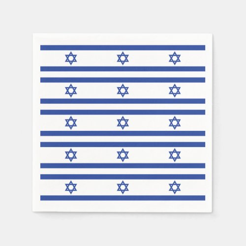 israeli Flag Paper Napkins