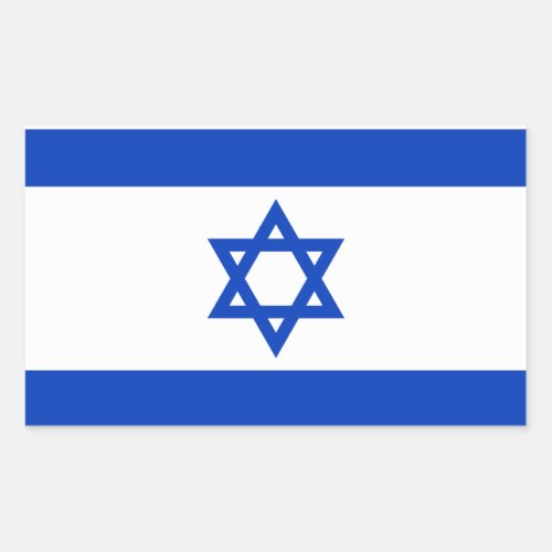 Israeli Flag Rectangular Sticker