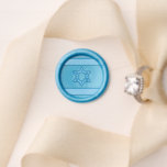 Israeli Flag Star of David Wax Seal Stamp<br><div class="desc">Flag of Israel.  Two stripes and Star of David Jewish wax stamp seal.</div>