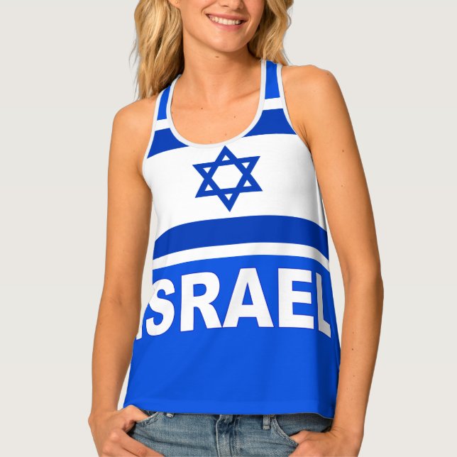 Israeli Flag Tank Top (Front)