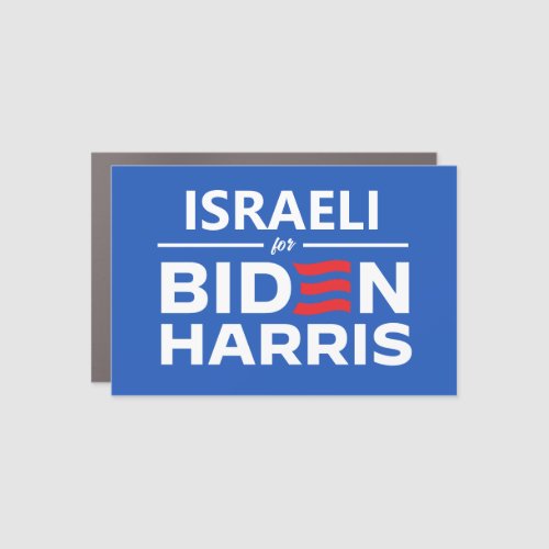 Israeli for Biden Harris Car Magnet