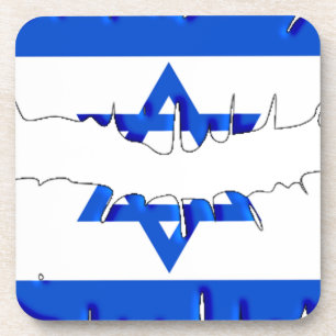 Israeli Kiss Beverage Coaster