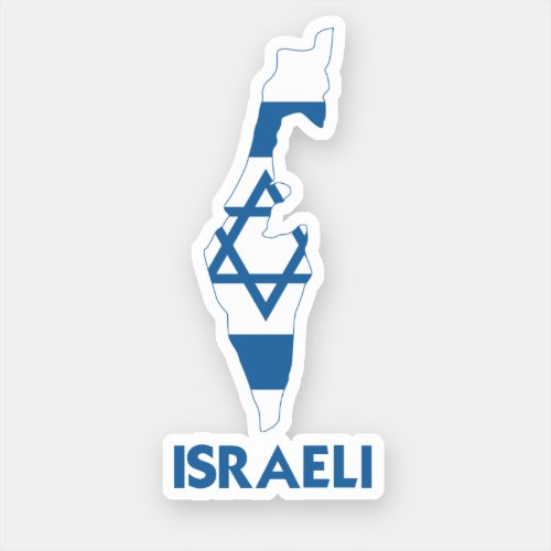 ISRAELI MAP STICKER