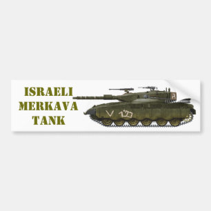 ISRAELI MERKAVA TANK BUMPER STICKER