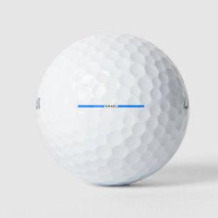 Israeli minimalistic flag golf balls