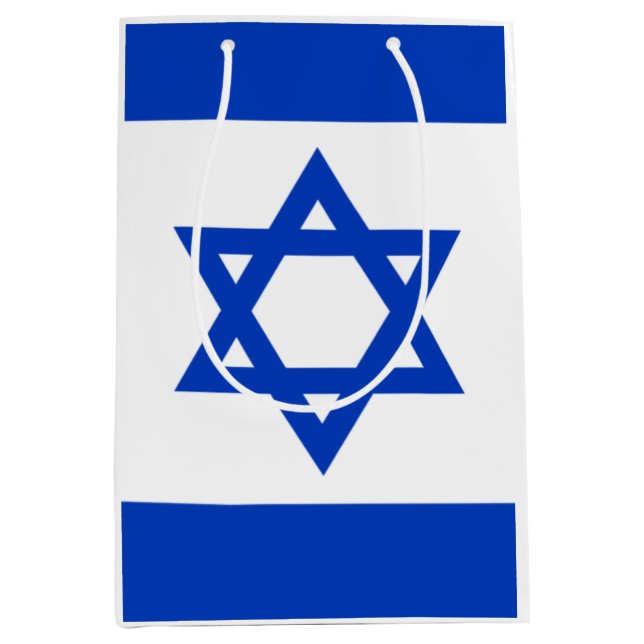 Israeli Star of David Medium Gift Bag (Front)