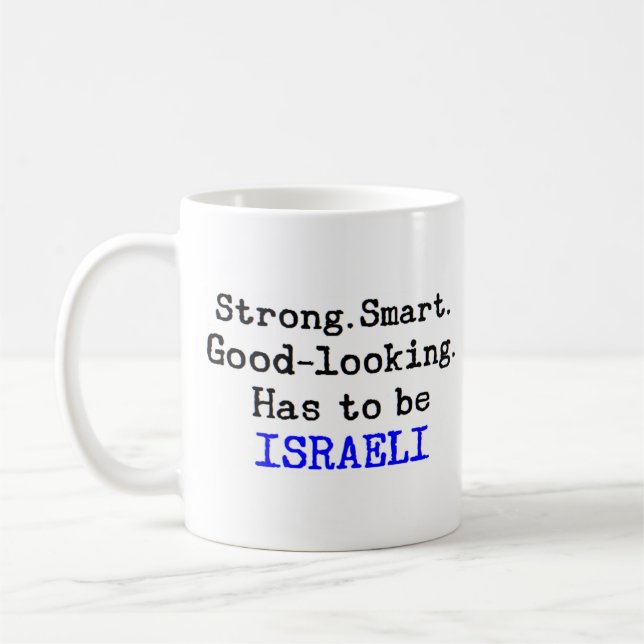 israeli strong coffee mug (Left)