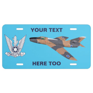 Israeli Super Mystère License Plate
