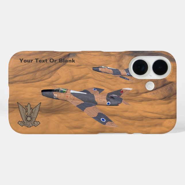 Israeli Super Mystères Over The Desert Case-Mate iPhone Case (Back (Horizontal))