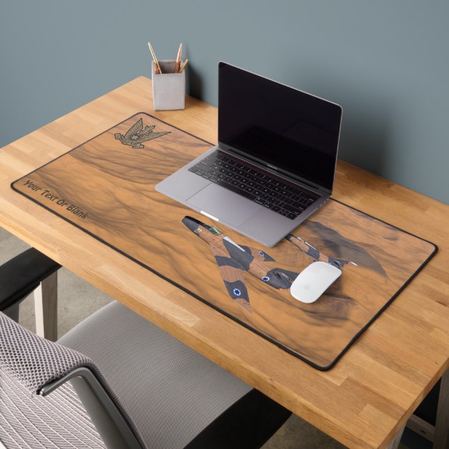 Israeli Super Mystères Over The Desert Desk Mat (Office 2)