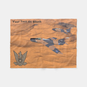 Israeli Super Mystères Over The Desert Fleece Blanket