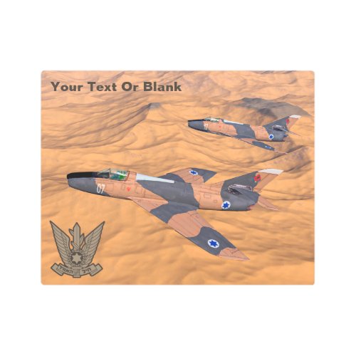 Israeli Super Mystres Over The Desert Metal Print