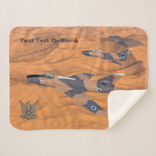Israeli Super Mystères Over The Desert Sherpa Blanket