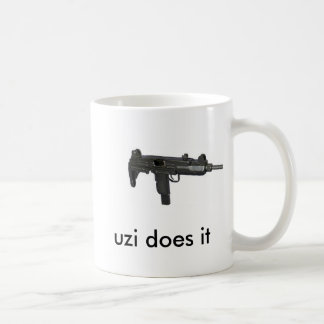israeli-UZI-9mm, uzi does it Coffee Mug