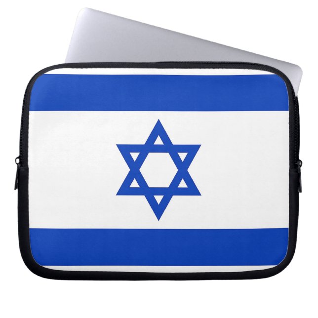 Israelian Flag Laptop Sleeve (Front)