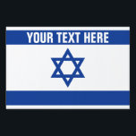 Israelian flag of Israel custom yard signs<br><div class="desc">Israelian flag of Israel custom yard signs. Stick it in the ground with H frame next to the road or drive way. Create your own personalized lawn signage for Hanukkah, Bat / Bar Mitzvah party, welcome home, events, wedding, politics, political support, national holidays, family reunions, Birthday etc. Jewish star of...</div>