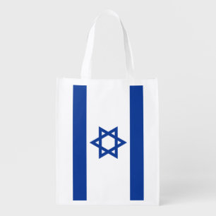 Israelian flag of Israel grocery shopping bag