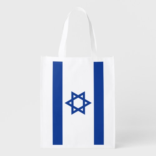 Israelian flag of Israel grocery shopping bag