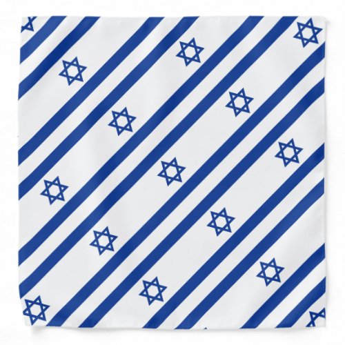 Israelian flag of Israel pattern bandana