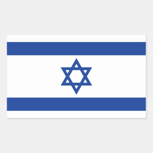 Israelian flag of Israel rectangle sticker