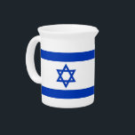 Israelian Flag Pitcher<br><div class="desc">Awesome Pitcher with Flag of Israel. This product its customizable.</div>