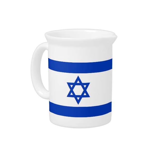 Israelian Flag Pitcher (Left)
