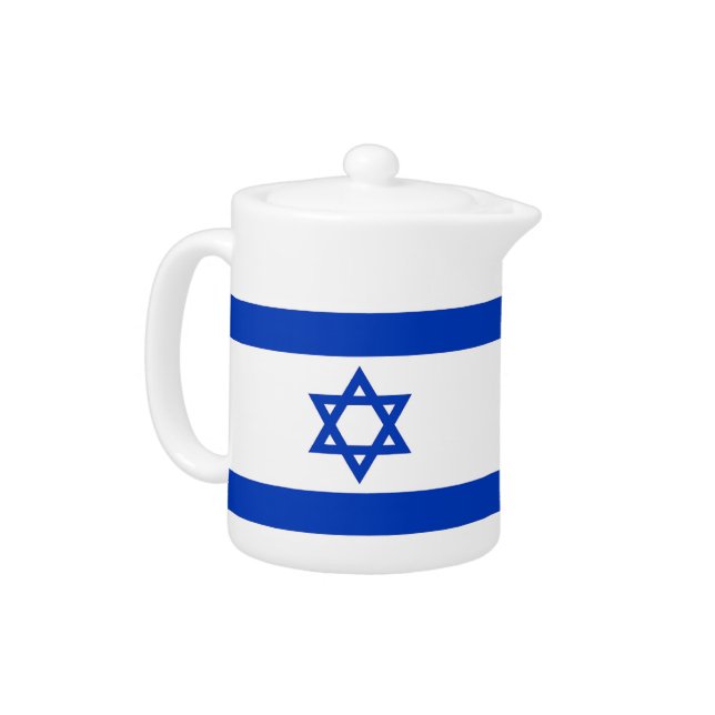 Israelian Flag Teapot (Left)